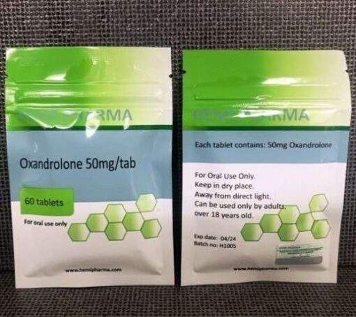 Hemi Pharma Oxandrolone 50mg tablets