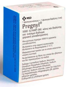 Pregnyl 5000 iu HCG injection kit